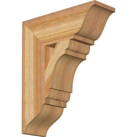 Ekena Millwork Olympic Traditional Rough Sawn Bracket, Western Red Cedar, 6"W x 18"D x 22"H BKT06X18X22OLY01RWR